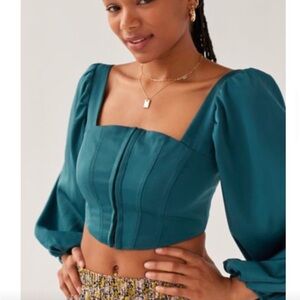 Never worn urban outfitters green top